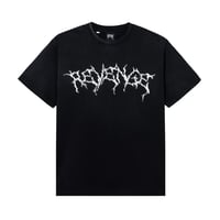 KOSUKE KAWAMURA FLOWER ANARCHY TREATED TEE BLACK