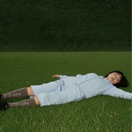 早退しない。スウェットパンツ（水色）