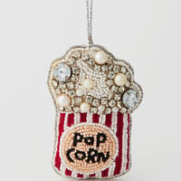 ビーズオーナメント　ポップコーン　ストライプ／ORNAMENT BEADS POP CORN STRIPE