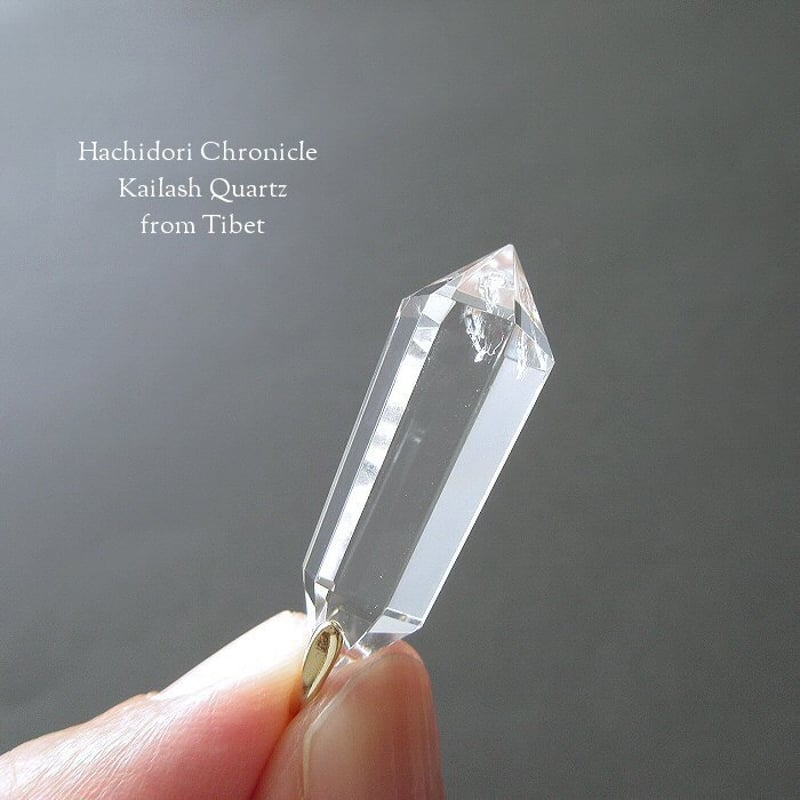 究極品質　ヒマラヤ幻の聖山　オールドカイラス水晶のペンダントトップ　8g カイラスクォーツ / ペンデュラム カット ペンダントトップ [pt-3070