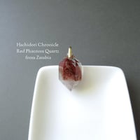 ザンビア産レッドファントムクォーツ / 結晶カット ペンダントトップ [pt-3088]