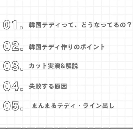 韓国テディ 入門 　アーカイブ