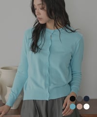 クルーネックベーシックニットカーディガン