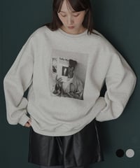 プリントスウェットプルオーバー
