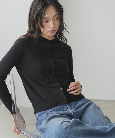 クルーネックベーシックニットカーディガン