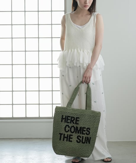 ロゴジュートトートバッグ