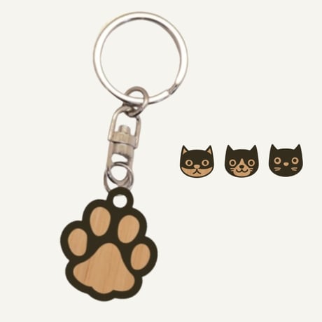 うちのねこ　キーリング