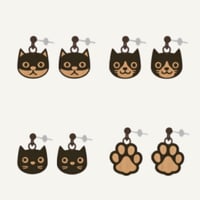 うちのねこ　ピアス