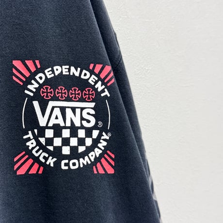 VANS × INDEPENDENT / CHECKER FLAG IRON CROSS CREW(XL)