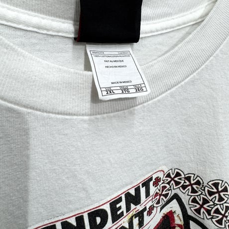 INDEPENDENT(90s) / STICKER LOGO TEE(XXL) MEXICO製