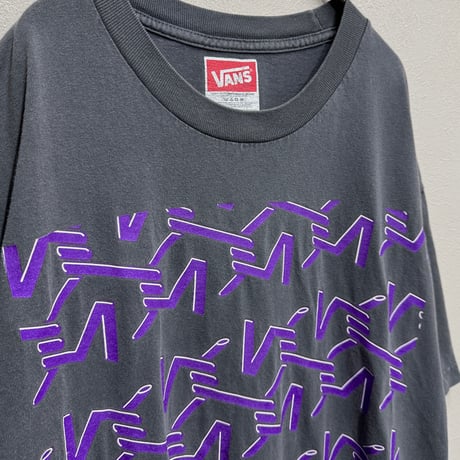 VANS(00s) / BARBED WIRE LOGO TEE(L) MEXICO製