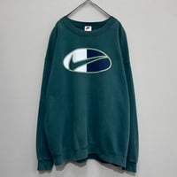 NIKE(90s) / OVAL SWOOSH LOGO CREWNECK(M) USA製