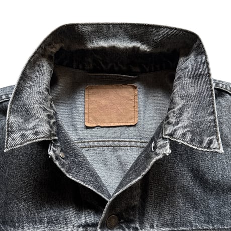 80's "Levi's" 70503-02 58 Black Denim Jacket (L)