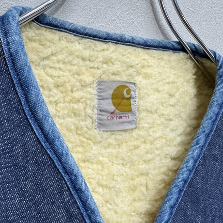CARHARTT(70s) / DENIM BOA VEST(L)