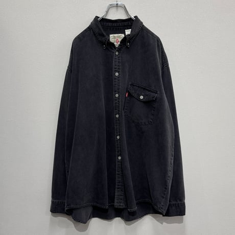 Levi's(90s) / RED TAB - BLACK DENIM SHIRT(XXL)