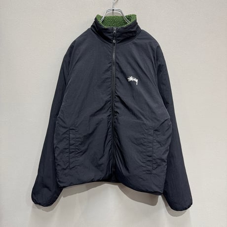 STUSSY / 8BALL SHERPA REVERSIBLE JACKET(M)