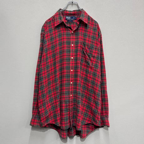 POLO by RALPH LAUREN(90s) / 'ELLIOTT' COTTON CHECK SHIRT(L)
