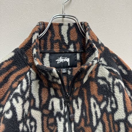 STUSSY / TREE BARK FLEECE JACKET(M)