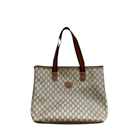 60-70's "GUCCI PLUS" GG PLUS PVC Tote Bag