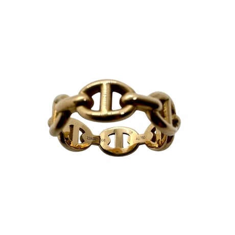 "HERMES" K18 Chaine Chaine d'ancre - Enchainee Ring48 18K(2022)