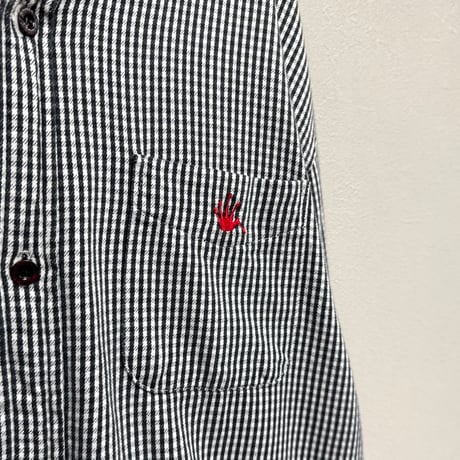 STUSSY / EMBROIDERY CROWN LOGO BD SHIRT(M)