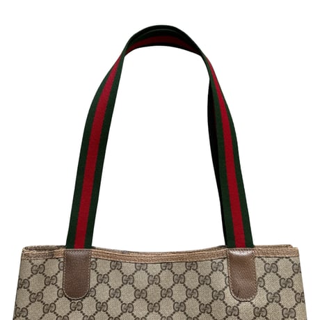 70-80's "GUCCI" Web Stripe Tote Bag
