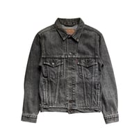 90's "Levi's" 70503-02 Black Denim Jacket (M)