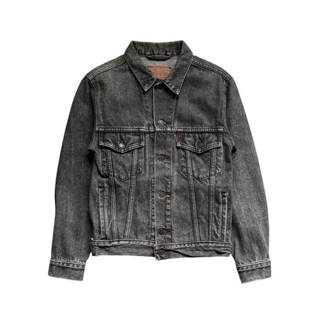 90's "Levi's" 70503-02 Black Denim Jacket (M)
