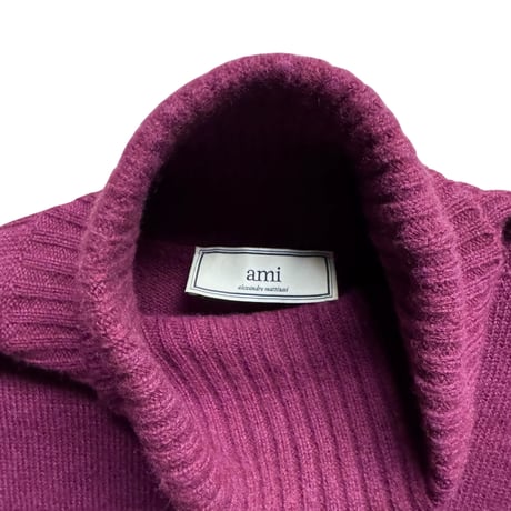 "AMI Paris" Turtle Neck Wool Sweater