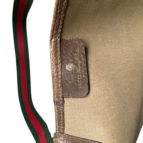 70-80's "GUCCI" Web Stripe Tote Bag