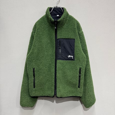 STUSSY / 8BALL SHERPA REVERSIBLE JACKET(M)