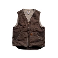 00's "carhartt" Duck Boa Vest(M)