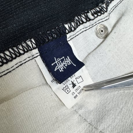 OLD STUSSY(90-00s) / BLACK CORDUROY PANTS(30) USA製