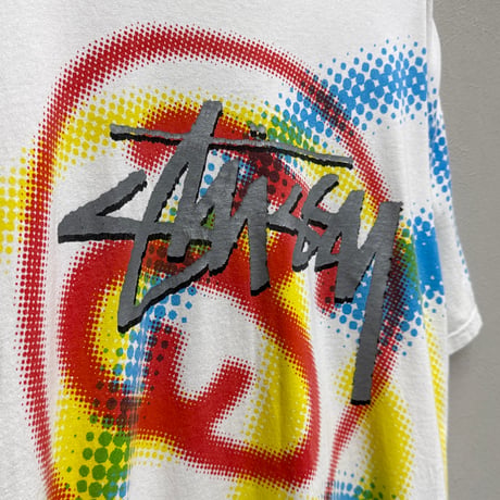 STUSSY(00s) / SPRAY GRAPHIC TEE(L)