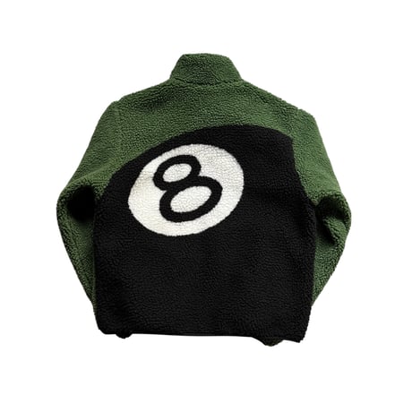 "STUSSY" 8 Ball Sherpa Reversible Jacket (M)