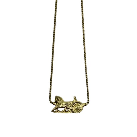 80's "CELINE" Carriage Necklace