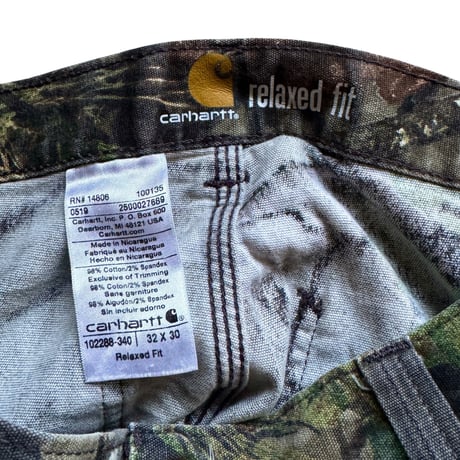 10's "carhartt" Realtree Camo Pants (32×30)