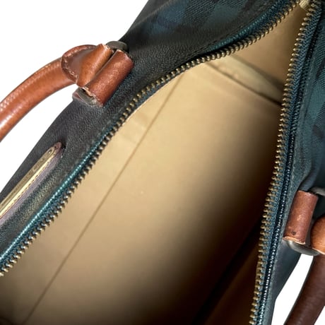 90's "POLO RALPH LAUREN" Black Watch Boston Bag