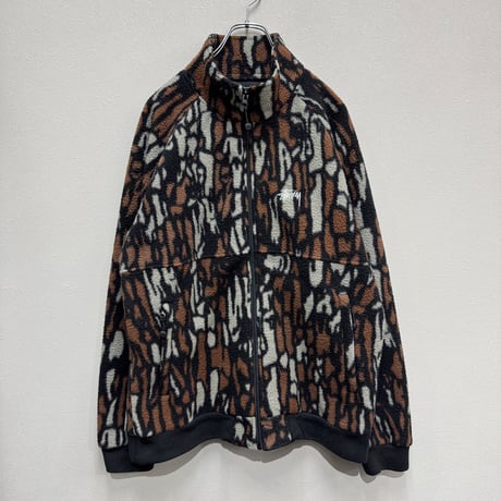 STUSSY / TREE BARK FLEECE JACKET(M)