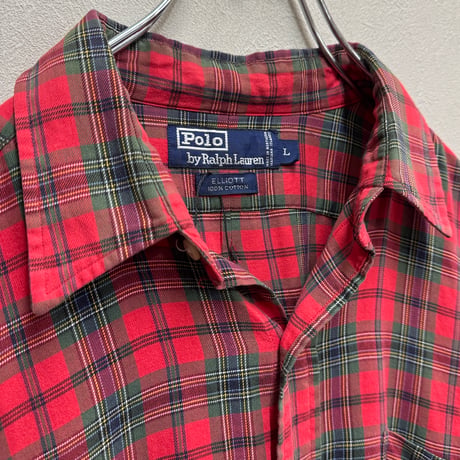 POLO by RALPH LAUREN(90s) / 'ELLIOTT' COTTON CHECK SHIRT(L)