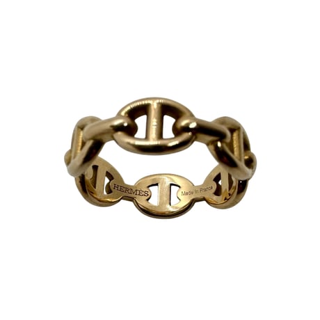 "HERMES" K18 Chaine Chaine d'ancre - Enchainee Ring48 18K(2022)