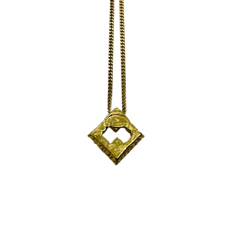 80-90's "GIVENCHY" Rhinestone G Necklace