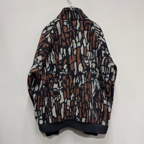 STUSSY / TREE BARK FLEECE JACKET(M)