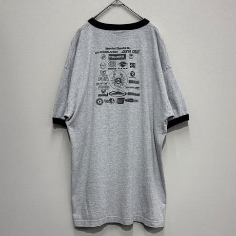 NHS(90s) / SLIDE FOR THE CURE 2002 RINGER TEE(XL) USA製