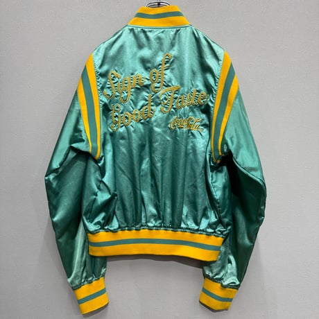 Coca-Cola(90s) / "Sign of Good Taste" SATIN JACKET(L)