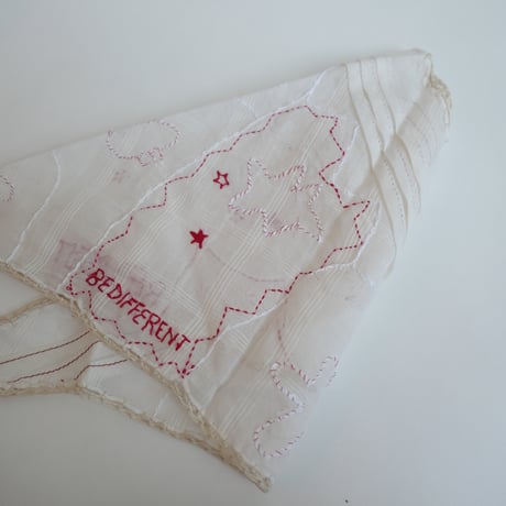 【kan.】ガーゼ刺繍スカーフ