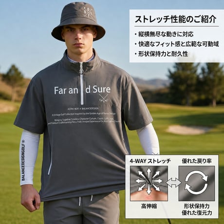 ゴルフウェア メンズ 上下セットアップ【発送まで約20日】夏 半袖 吸汗速乾 ストレッチ ポロシャツ ゴルフパンツ M-5L 大きいサイズ 2026 a80