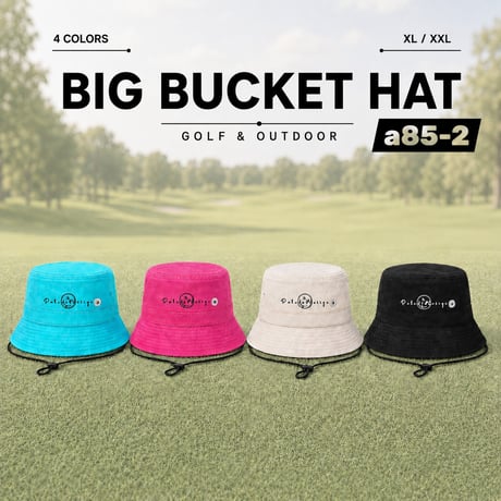 a85-2 秋 BIGサイズ バケットハット ハット 帽子キャップ ゴルフ 大きいサイズ 帽子 キャップ CAP GOLF