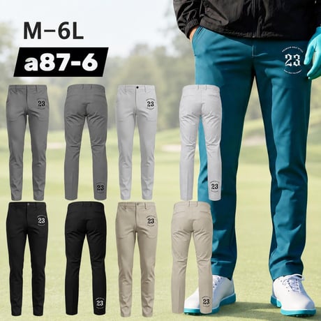 ゴルフパンツ【発送まで約20日】メンズ 接触冷感 スーパーストレッチ 2026新作 M-4L 大きいサイズ BIG ロングパンツ ゴルフウェア ズボン b23