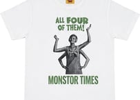 【MONSTOR TIMES/モンストアタイムズ】　Greeting Tee Shirt ( ALL FOUR OF THEM! )　WHITE